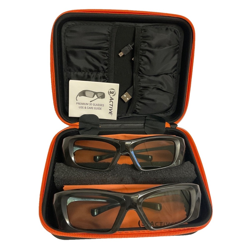 3ACTIVE 3D Glasses Epson Compatible Twin Pack RF Active Shutter